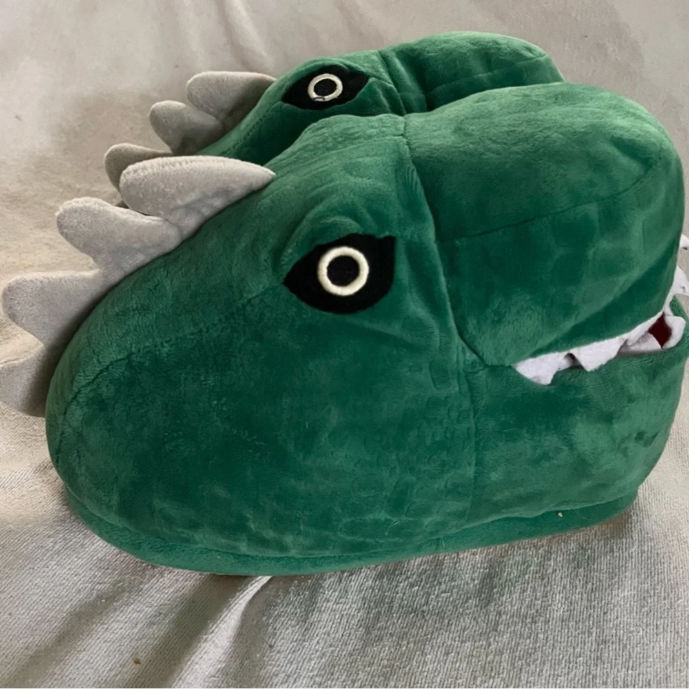 Old Navy Monster Dino Slippers  Kids XL 3-4 Slippers